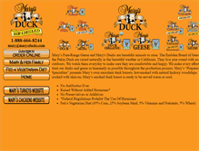 Tablet Screenshot of marysducks.com